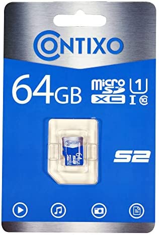 Contixo Micro SD Memory Card - Compatible with Cell Phone, Tablet, Drones, Headphone, Camera, SD Memory Card Up to 95MB/s (64 GB)