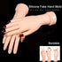 2Pcs Practice Hand for Acrylic Nails, Nail Art Training Hand,Fake Hand for Nails Practice, Flexible Bendable Manicure Hand Practice Tool