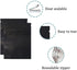 100 Pcs Mylar Zipper Lock Bag Food Storage Aluminum Foil Airtight Bags Front Clear Plastic Candy Packaging Pouch for Zip Flat Heat Seal Lock Resealable (10x15cm (3.9x5.9 inch), Matte Black)