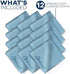 Care Touch Microfiber Cleaning Cloths, 12 Pack - Cleans Eyeglasses, Screens, Lenses, Phones, Other Delicate Surfaces - Large Lint Free Microfiber Glasses Cleaning Cloths - 6"x7"