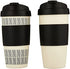 Copco Reusable Set of 2 Insulated Double Wall Travel Mugs, 2 Count (Pack of 1), White/Black