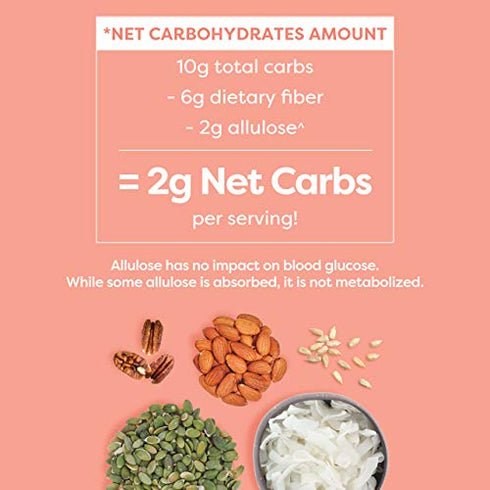 Kiss My Keto Granola Cereal – Coconut Almond Pecan Keto Granola Low Carb Cereal (2g-Net) Low Sugar Granola (1g) – Grain Free Granola Keto Cereal, Gluten Free Granola – Keto Nut Granola for Yogurt