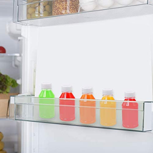 Aneco 20 Pack 4 Ounce Empty Plastic Juice Bottles Reusable Drink Containers with Lids Ideal for Storing Juices, Water and Other Homemade Beverages