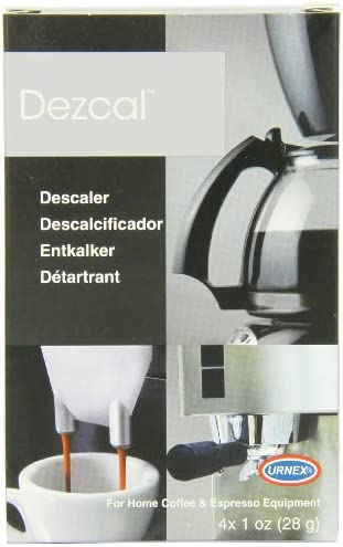 Descaling Powder Solution - 4 Uses - Activated Scale Remover for use with Keurig 1.0/2.0, Home Coffee and Espresso Machines, Kettles, Garment Steamers