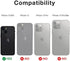 Raptic Shield Case Compatible with iPhone 13 Mini Series, Shockproof Protective, Clear Case, Durable Aluminum Frame, 10ft Drop Tested, Fits iPhone 13 Mini, Black