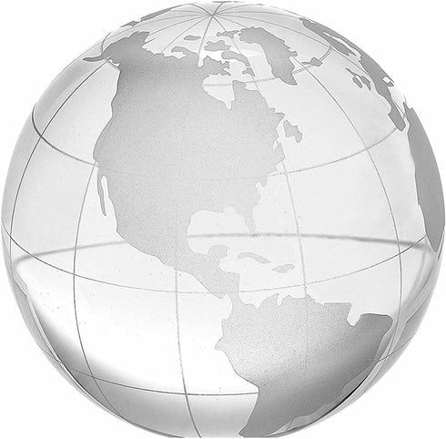 Amlong Crystal 3 inch Globe Paperweight with Gift Box