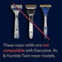 Dollar Shave Club | 4-Blade Club Razor Refill Cartridges, 8 Count | Precision Cut Stainless Steel Blades, Great For Longer Hair and Hard to Shave Spots, Optimally Spaced For Easy Rinsing, Silver/Blue
