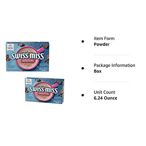 Swiss Miss Milk Chocolate Flavor Reduced Calorie Hot Cocoa Mix (8) 0.39 Ounce Envelopes (2 Packages)