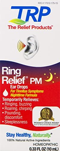Ring Relief PM Ear Drops for Ringing in The Ears and Tinnitus Symptoms, Night time Formula