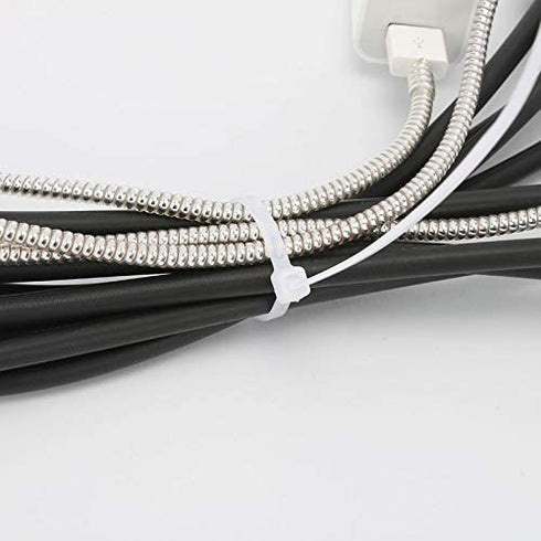 1000 PCS Nylon Cable Ties, Multi-Purpose Zip Ties Self-Locking Small Zip Ties Heavy Duty Zip Ties (4 Inch, White)