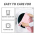 TILLYOU Pink Pleated Crib Bed Skirt for Baby Boys Girls, 100% Natural Soft Dust Ruffle, Standard Nursery Bedding Toddler Bedskirt Solid, 14" Drop