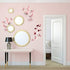 48 Pieces DIY Mirror Butterfly Combination 3D Butterfly Wall Decals Wall Art Decorations for Home Nursery Classroom Kids Bedroom Bathroom Living Room Decor (Rose Gold)