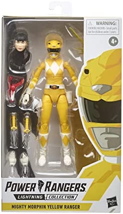 Power Rangers Lightning Collection 6-Inch Mighty Morphin Yellow Ranger Collectible Action Figure Toy with Accessories