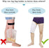 Catheter Leg Bag Holder 2 Count Fabric Catheter Sleeves Urine Leg Bag Holder - Urinary Drainage Bag Stay in Place Urine Bags for Legs Foley Catheter Bag Holder Strap for Men or Women Wheelchairs (M)
