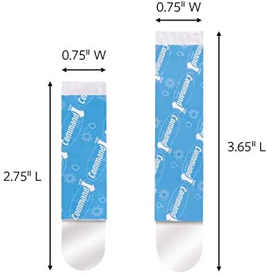Command 17615CLRAW-ES-E, 4-Medium, 2-Large, Re-Hang Window Hooks Strips, Assorted, Clear-Outdoor Refill, 6 Count
