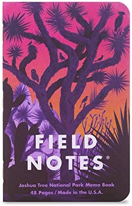 Field Notes: National Parks Series (Series B - Grand Canyon, Joshua Tree, Mount Rainier) - Graph Paper Memo Book 3-Pack - 3.5 x 5.5 Inch