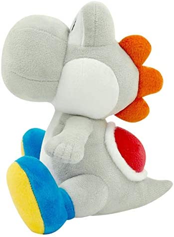 Little Buddy 1393 Super Mario All Star Collection 7" White Yoshi Plush
