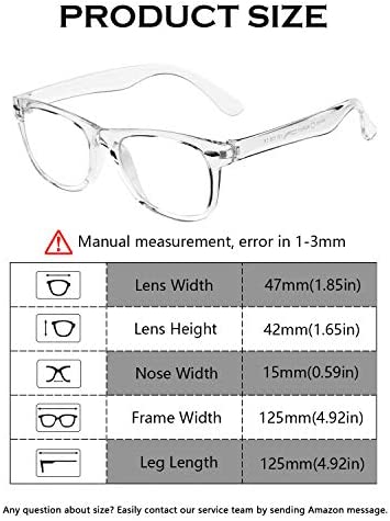 DeBuff Kids Blue Light Blocking Glasses Boys Girls Nerd Blue Light Blockers Age 3-12 (Clear)