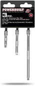 Powerbuilt 1/4" Drive Extension Bar Set, 3 Piece, Includes 2, 3, and 6 Inch Extensions, Use Ratchet to Reach, Non-Slip Grip 640842