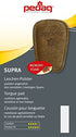 pedag Supra | German Handmade Shoe Tongue Pads | Soft Suede Leather and Memory Foam Shoe Padding, 1 Pair, Large / X-Large Size