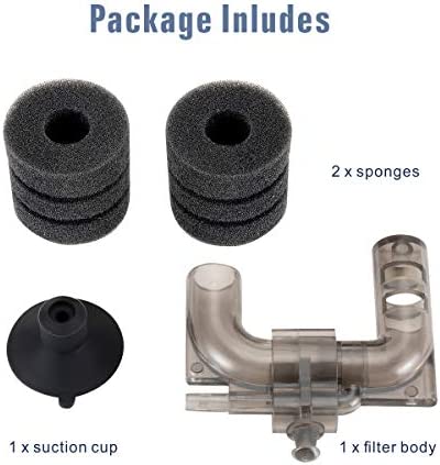 hygger Super Mini Aquarium Single Sponge Filter for Small Fish Tank 0.5-5 Gallon