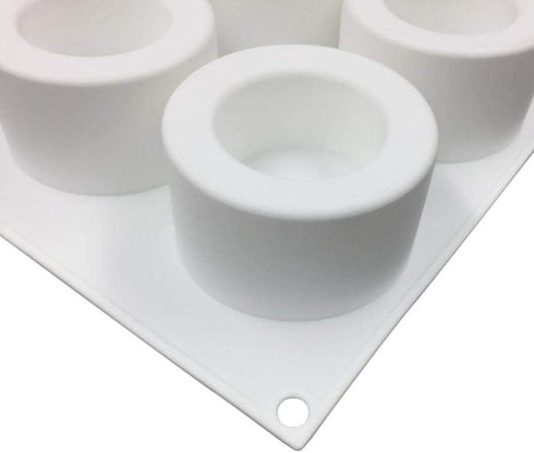 6 Holes Pudding Cup Art Cake Mould Pan 3d Silicone Mold Mousse Chocolate Mould