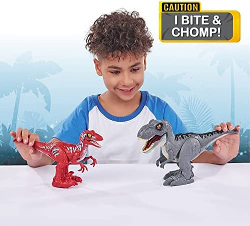 Robo Alive Rampaging Raptor (Green) by ZURU Dinosaur Toy with Realistic Dinosaur Movement That Bites and Chomps with Slime in Dino Egg, Robotic Pets for Boys and Kids (Green)
