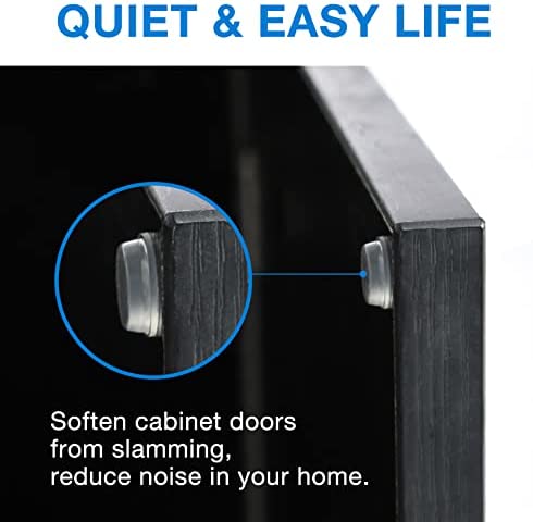160 Pack Cabinet Bumpers Clear Cabinet Stoppers Rubber Clear Bumpers for Cabinets Doors Drawer/Cupboard/Picture Frame Bumpers Cabinet Protector Dots/Door Pads to Prevent Slamming/Kitchen Cabinet Stops