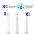 Replacement Toothbrush Heads Compatible with Oral B Braun,4 Pack Professional Electric Toothbrush Heads Brush Heads Refill for Oral-B 7000/Pro 1000/9600/ 500/3000/8000