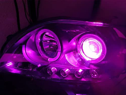 SOCAL-LED LIGHTING 7440 7443 Pink Purple LED Turn Signal Bulb Advanced 3030 SMD Bright Colorful DRL Brake Lamp Parking Tail Light, Pack of 2