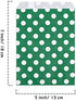 Kolewo4ever 100 pieces Christmas Treat Bags Christmas Goodies Bags, Kraft Holiday Gift Bags Red Green Candy Buffet Paper Bags Xmas Holiday Party Favor Goody Bags
