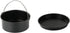 2pcs/set Universal Air Fryer Accessory set Steel Pizza Pan Baking Cake Barrel For Gourmia