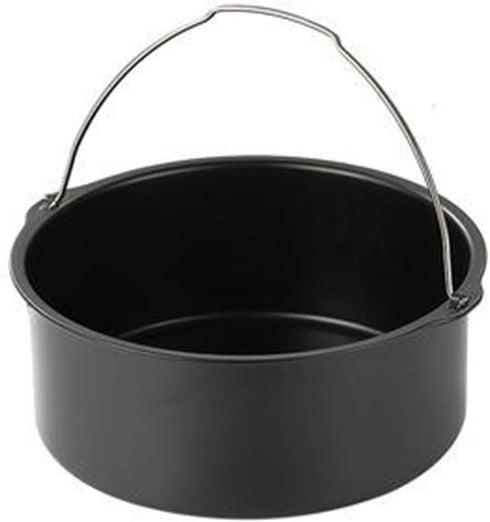 2pcs/set Universal Air Fryer Accessory set Steel Pizza Pan Baking Cake Barrel For Gourmia