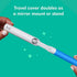 Quip Adult Electric Toothbrush - Sonic Toothbrush with Travel Cover & Mirror Mount, Soft Bristles, Timer, and Plastic Handle - Blue