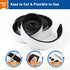 MAGZO Wide Door Weather Stripping 2 Inches W X 1/4 Inch T, Adhesive Foam Insulation Tape for Air Conditioner, Total Length 13 Feet (6.5 Feet x 2 Rolls)