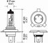 HELLA H4 130/90W High Wattage Bulb, 12V