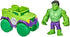 Hasbro Marvel Spidey and His Amazing Friends Hulk Action Figure and Smash Truck Vehicle, Pre-School Toy for Children Aged 3 and Up, Multicolor (F3989)
