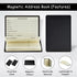 AppleTofu Magnetic Address Book - Wallet Size Address Book - Credit Card Size Address Book - Pocket Address Book for Men, 21 Pages, 9 Lines - Keep Contact Info Handy at All Times - Set of 2