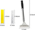 4 Inch Razor Blade Scraper Tool Tile Paint Scraper Floor Wall Paper Removal Smoothing Scraper with 10 Pieces Replacement Blades for Removing Wallpaper, Sticker Glue Floor Adhesive 2 Pieces (Black)