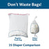 Dekor Classic Diaper Pail Refills | 2 Count | Most Economical Refill System | Quick & Easy to Replace | No Preset Bag Size – Use Only What You Need | Exclusive End-of-Liner Marking | Baby Powder Scent