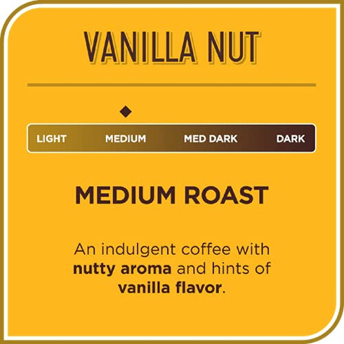 Don Francisco's Vanilla Nut Flavored Medium Roast Coffee Pods - 24 Count - Recyclable Single-Serve Coffee Pods, Compatible with your K-Cup Keurig Coffee Maker (Including 2.0)