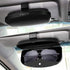MOSISO Car Visor Sunglasses Case, Universal Automotive ABS Eyeglasses Holder Protective Box Clip Eyewear Hard Shell Storage Organizer with Magnetic Closure and Double Card Clamp, Piano Black