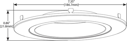 HALO RL 5 in. and 6 in. Tuscan Bronze Recessed Lighting Retrofit Replaceable Trim Ring