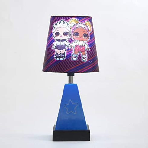 Idea Nuova LOL Surprise 2 in 1 Table Lamp with Nightlight, 11.5" H x 5.5" W
