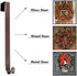 LBSUN Wreath Hanger, Adjustable Over The Door Wreath Hanger Wreath Holder Wreath Hook for Door Christmas (Bronze,20 lbs)
