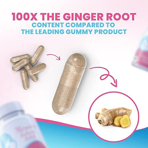 Morning Sickness Relief Vitamin B6 25mg for Pregnancy Related Nausea. Plus Ginger & Zinc. 90 Easy Swallow Veggie Capsules from Maternal Balance.