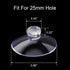 ANCIRS 30 Pack 25mm Suction Cups for Glass Table Tops, Rubber Transparent Anti-Collision Sucker Pad Without Hooks for Home Decoration