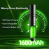 Cyahvtl Green Laser Pointer, 2000 Metres Long Range High Power Handheld Flashlight, Rechargeable Laser Pointer for USB, with Star Cap Adjustable Focus Suitable for Projecto