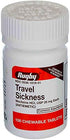 Rugby Travel Sickness Chewables 25 mg Per Bottle, 100 Count