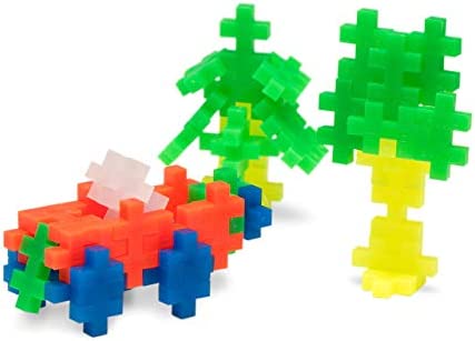 PLUS PLUS - 70 Piece Neon Color Mix - Construction Building Stem/Steam Toy, Kids Mini Puzzle Blocks